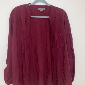 Gently worn primark burgundy blouse